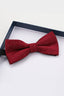 Burgundy White Dot Men's Bow Tie