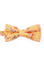 Yellow Floral Jacquard Men's Bow Tie