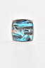 Silver Square Abalone Shell Lapel Pin For Men