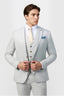 Handsome Gray Notched Lapel Men Suit With Waistcoat