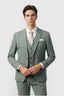 Charming Sage Green Notched Lapel 3 Pieces Men Suit