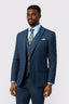 Navy Notched Lapel Men Suits With Waistcoat