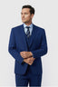 Formal 3 Pieces Dark Blue Notched Lapel Men's Suit