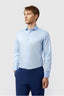 Chic Blue Non Iron Textured Shirt For Men