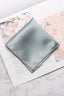 Solid Silver Gray Satin Men's Pocket Square