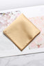 Solid Champagne Gold Satin Men's Pocket Square