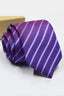 Fashion Purple Striped Formal Men Tie