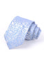 Sky Blue Floral Scroll Jacquard Men's Tie