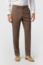 Formal Brown Men's Suit Trousers