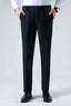 Navy Striped Men's Suit Trousers