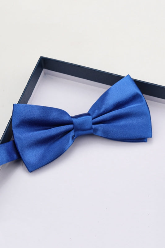 Royal Blue Satin Bow Tie Main image