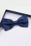 Stylish Navy Satin Bow Tie