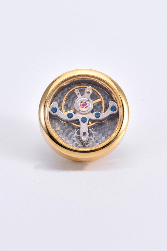 Vintage Gold Mechanical Lapel Pin For Men Main image