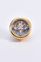 Vintage Gold Mechanical Lapel Pin For Men