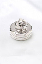 Vintage Silver Mechanical Lapel Pin For Men