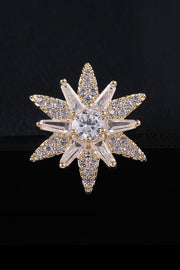 Fashion Gold Six-pointed Star Men's Lapel Pin