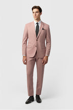 Trendy Pink 3 Pieces Notched Lapel Men Suit