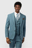 Blue Newest Notched Lapel Men Suits With Waistcoat
