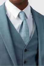 Blue Newest Notched Lapel Men Suits With Waistcoat