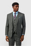 Dark Gray Notched Lapel Men Suit With Waistcoat