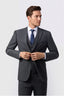 Fashion Charcoal Notched Lapel 3 Pieces Men Suit
