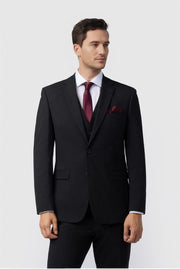 Black Newest Notched Lapel 3 Pieces Suit For Men