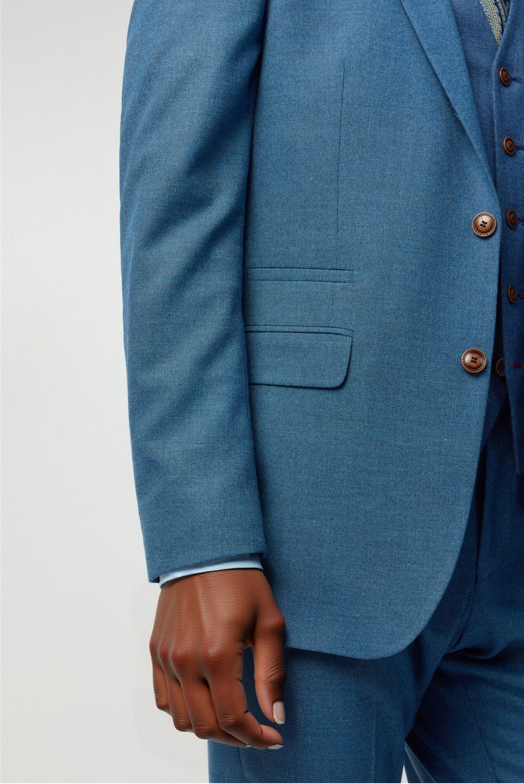 Charming Blue 3 Pieces Notched Lapel Men Suits