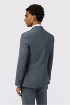 Gray Best Fitted Notched Lapel Men Suits With Waistcoat
