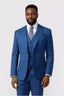 Modern Dark Blue 3 Pieces Notched Lapel Best Fitted Suits For Men