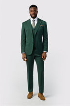 Charming Green 3 Pieces Notched Lapel Newest Suits For Men