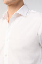 Gentle White Stylish Stretch Shirt