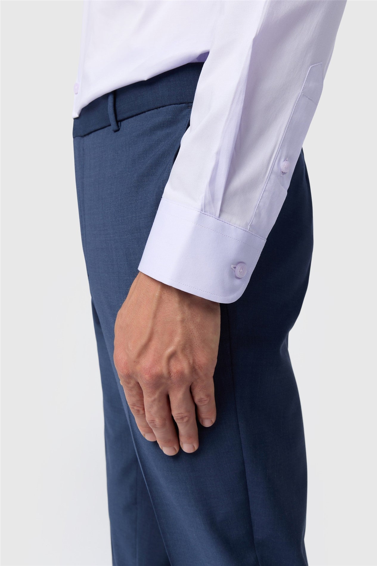 Chic Lilac Men's Stretch Shirt