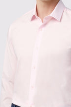 Trendy Light Pink Stretch Shirt