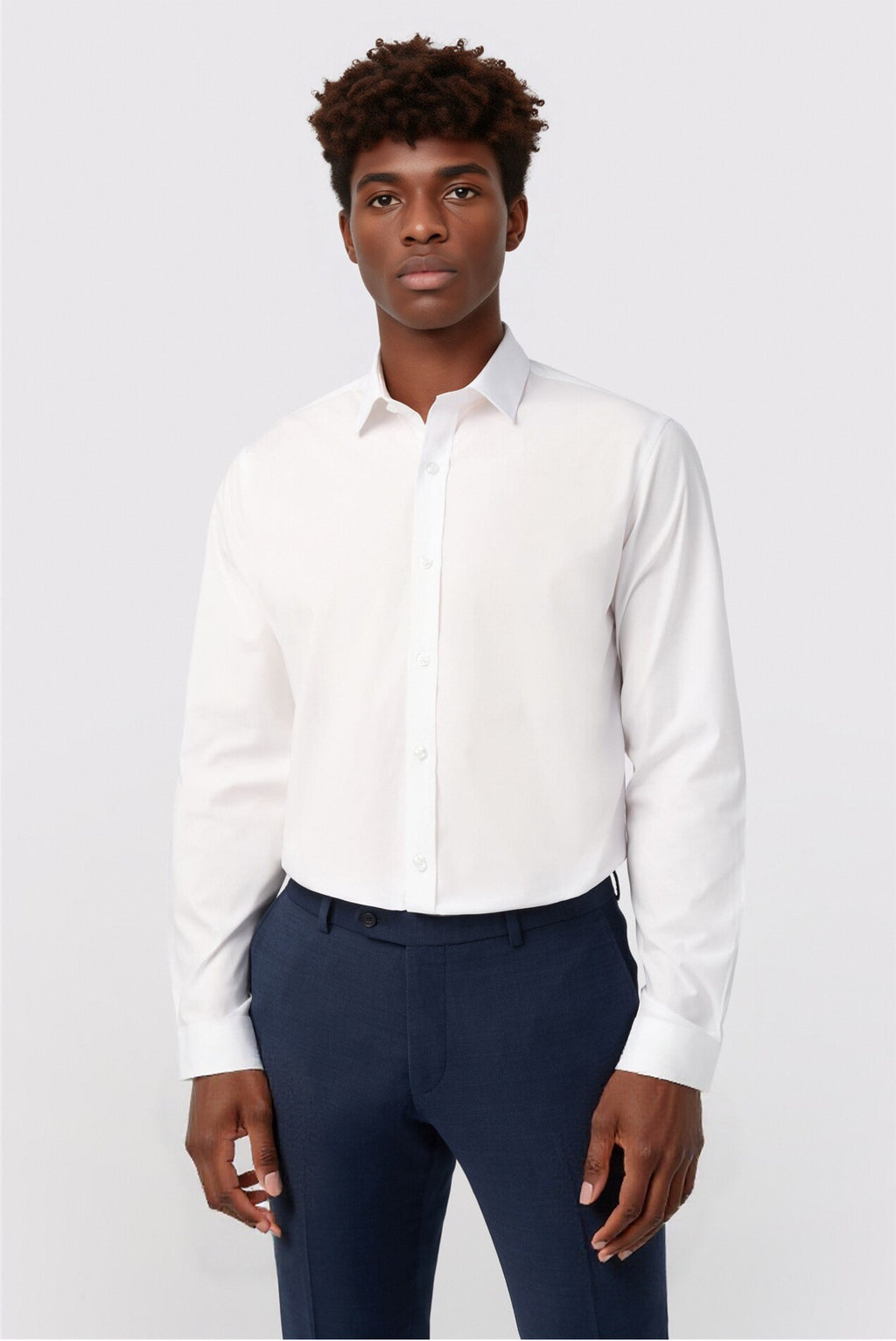Best Fitted White Men Shirt