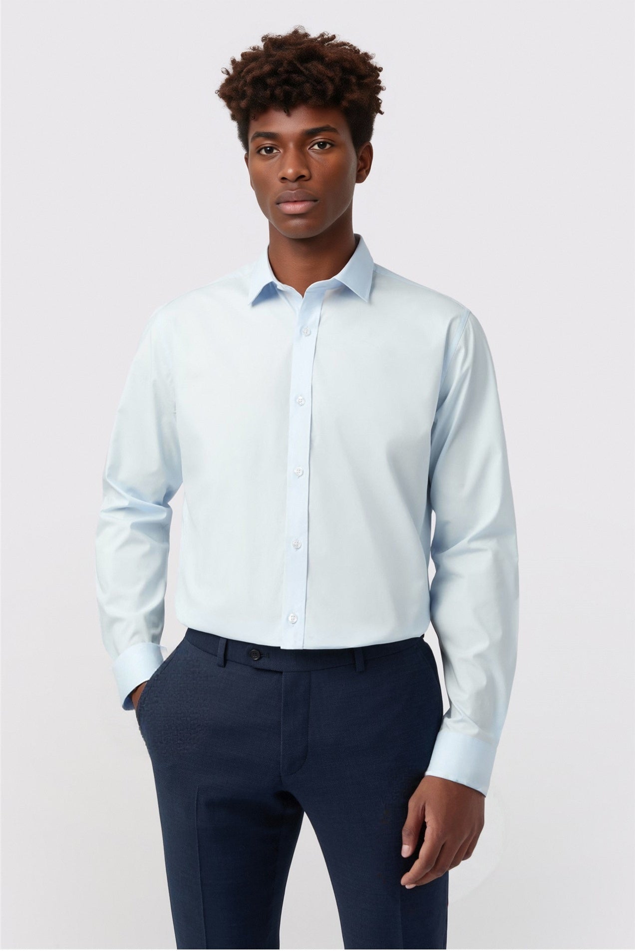 Fancy Latest Blue Shirt For Men Main image