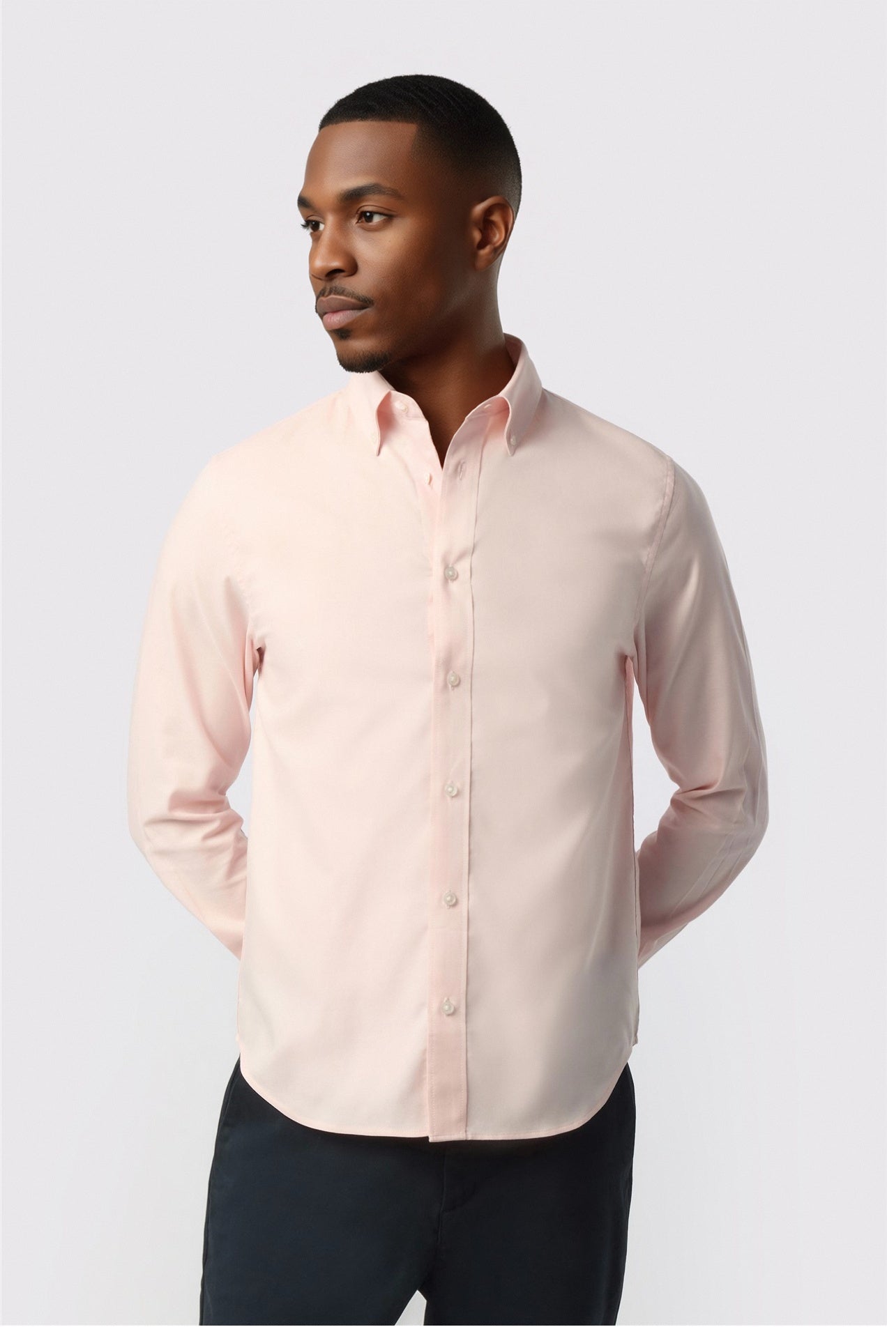 Glamorous Pink Cotton Men Shirt Main image