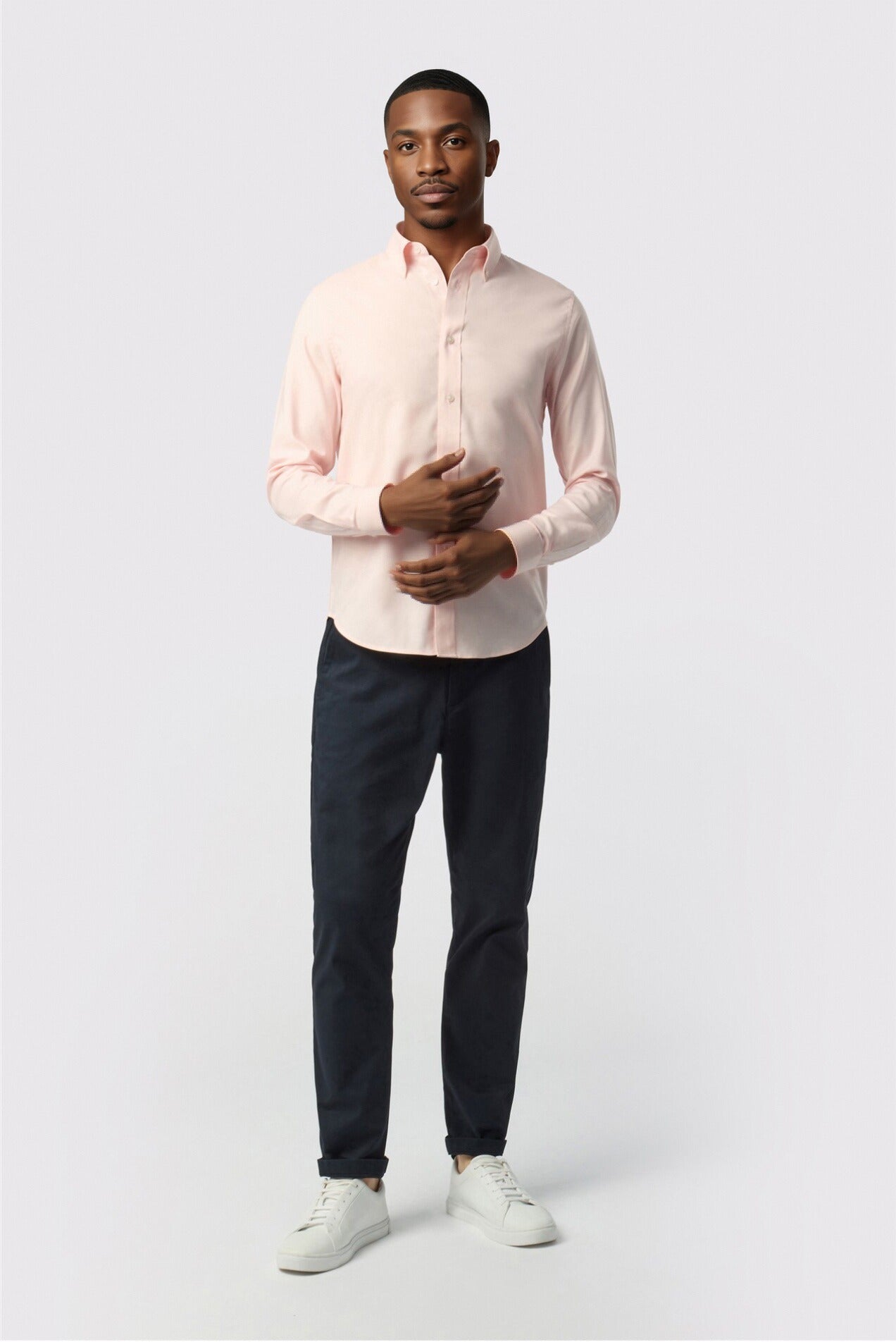 Glamorous Pink Cotton Men Shirt Secondary image