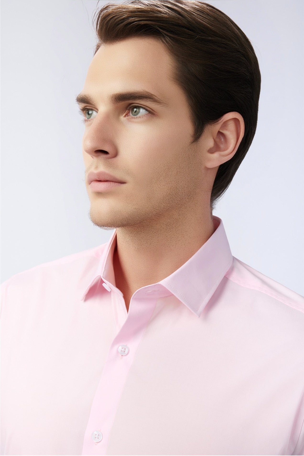 Fancy Pink Non-Iron Men Shirt Secondary image