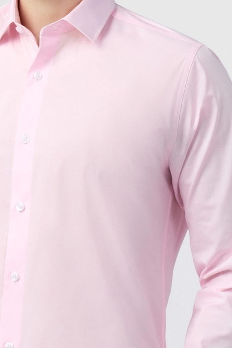 Fancy Pink Non-Iron Men Shirt