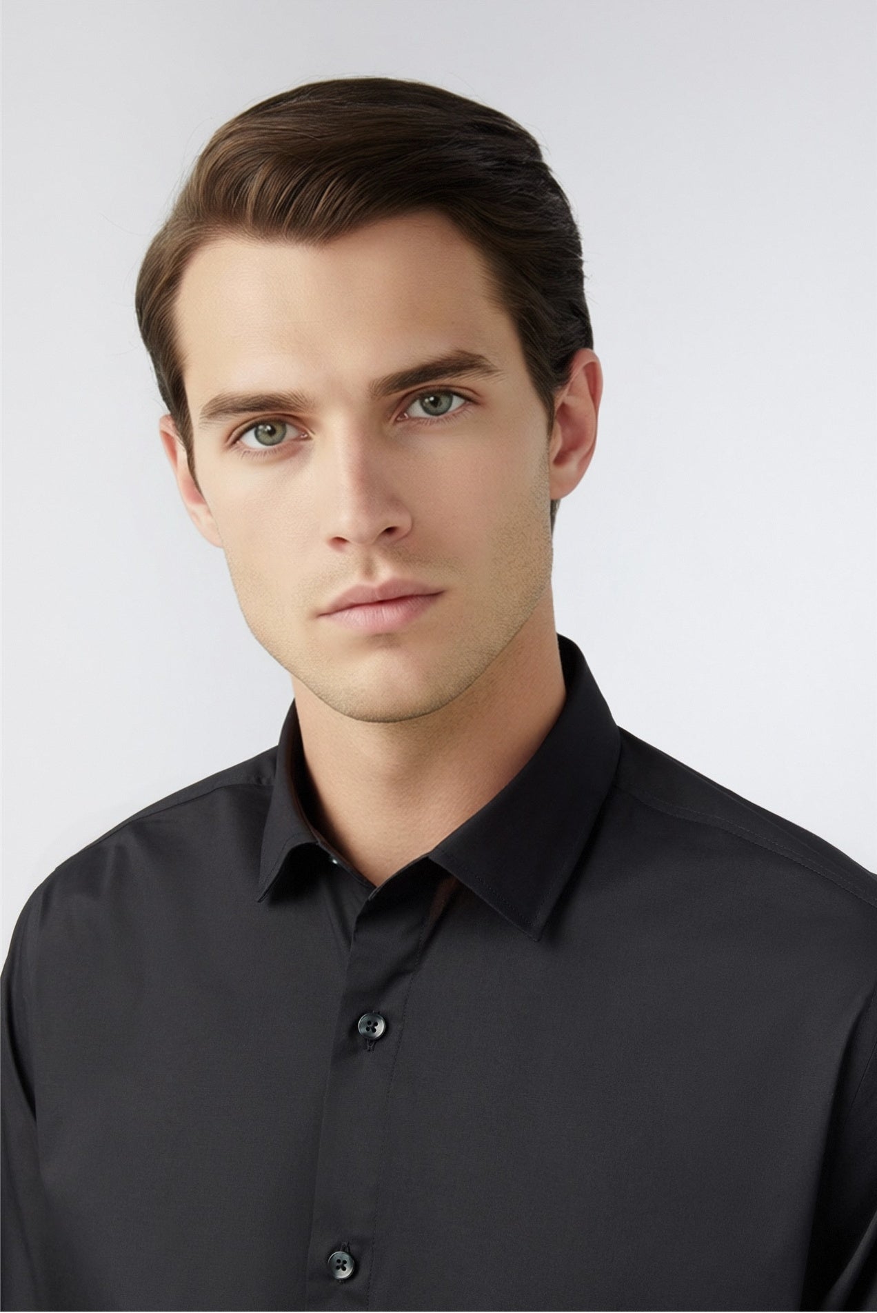 Latest Black Non-Iron Shirt For Men Secondary image