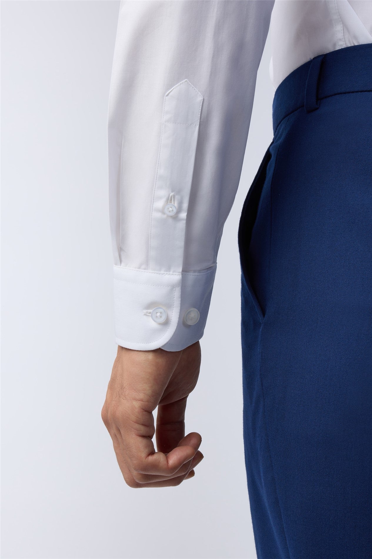 White Fashion Non-Iron Men Shirt