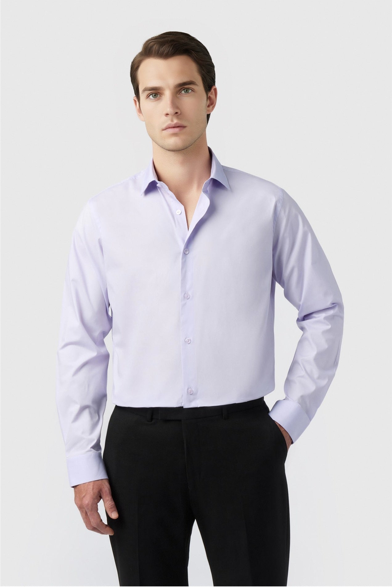 Gentle Lilac Non-Iron Men Shirt