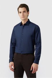 Best Fitted Navy Non-Iron Men Shirt