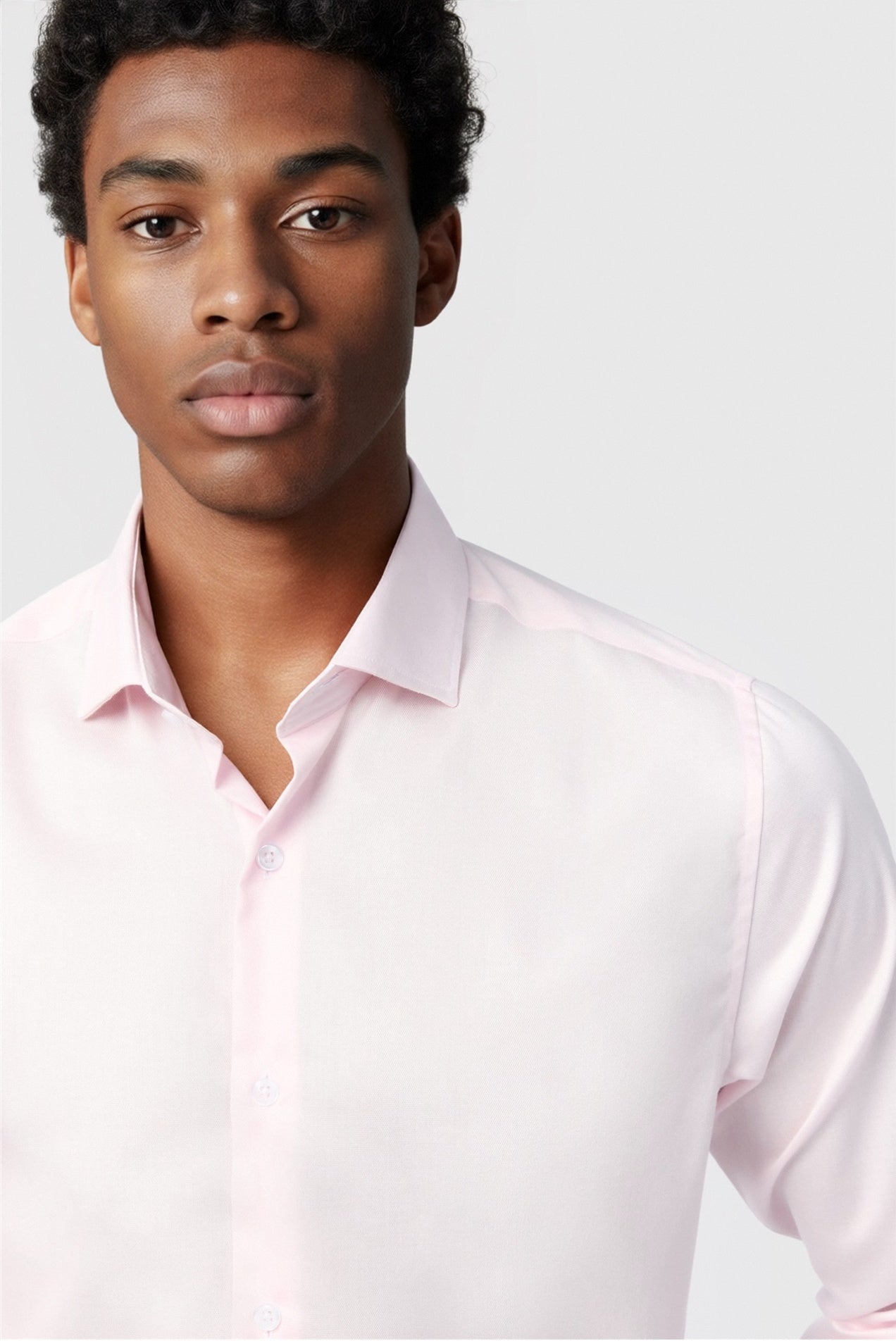 Light Pink Stylish Men Shirt