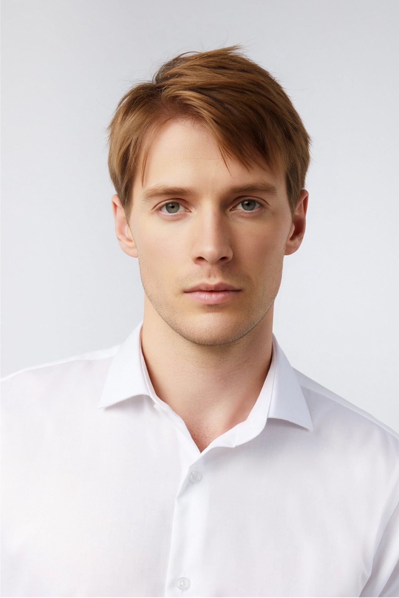 White Non Iron Stretch Shirt For Men Secondary image