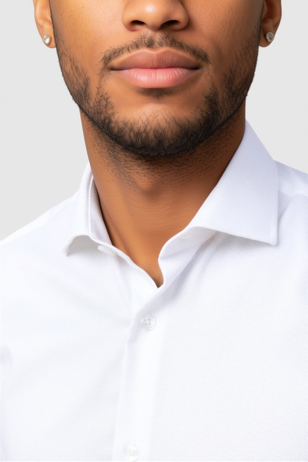 White Non-Iron Best Fitted Men's Shirt