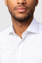 White Non-Iron Best Fitted Men's Shirt