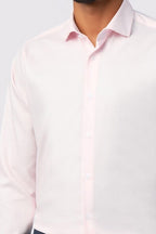 Charming Light Pink Non-Iron Shirt For Men