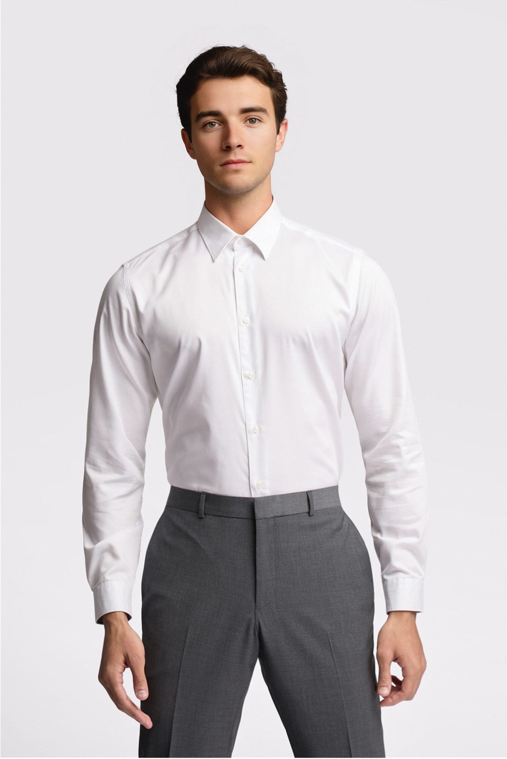 Premium White Sateen Shirt For Men