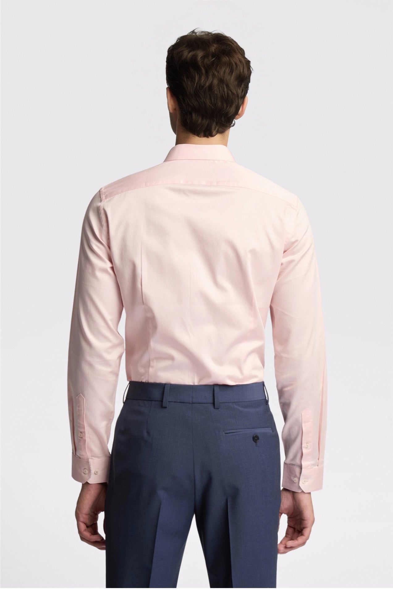 Charming Pink Sateen Men Shirt Secondary image